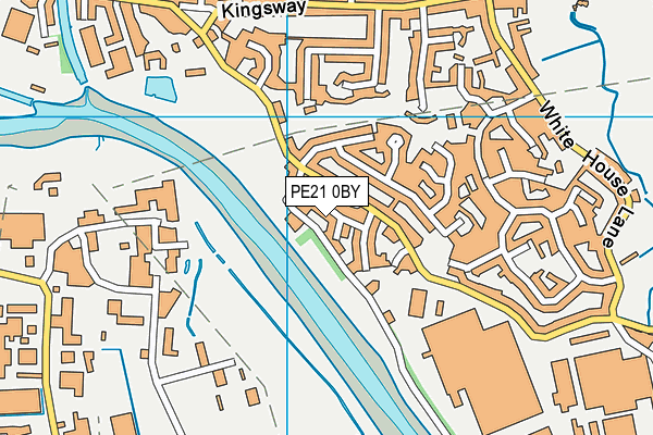PE21 0BY map - OS VectorMap District (Ordnance Survey)