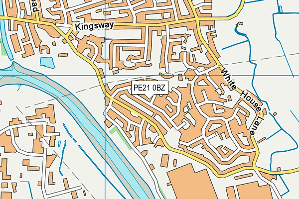 PE21 0BZ map - OS VectorMap District (Ordnance Survey)