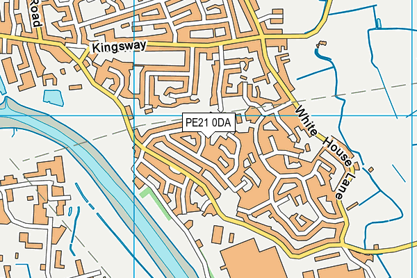 PE21 0DA map - OS VectorMap District (Ordnance Survey)