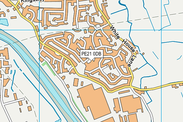 PE21 0DB map - OS VectorMap District (Ordnance Survey)