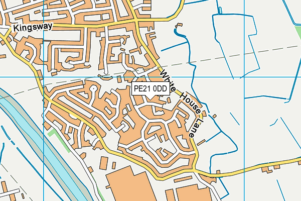 PE21 0DD map - OS VectorMap District (Ordnance Survey)