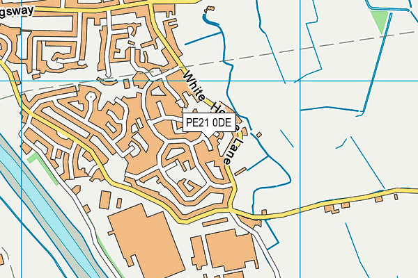 PE21 0DE map - OS VectorMap District (Ordnance Survey)