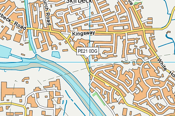 PE21 0DG map - OS VectorMap District (Ordnance Survey)