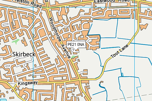 PE21 0NA map - OS VectorMap District (Ordnance Survey)