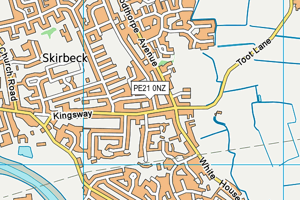 PE21 0NZ map - OS VectorMap District (Ordnance Survey)