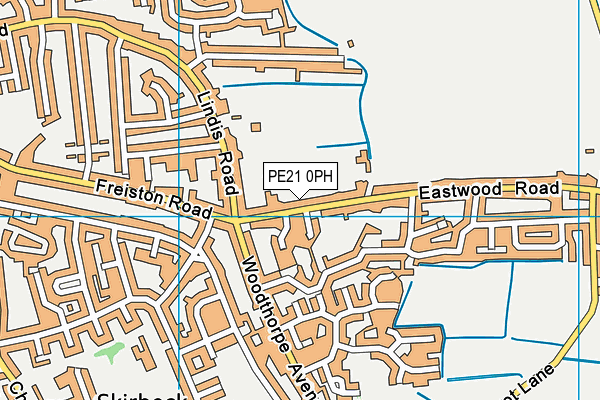 PE21 0PH map - OS VectorMap District (Ordnance Survey)
