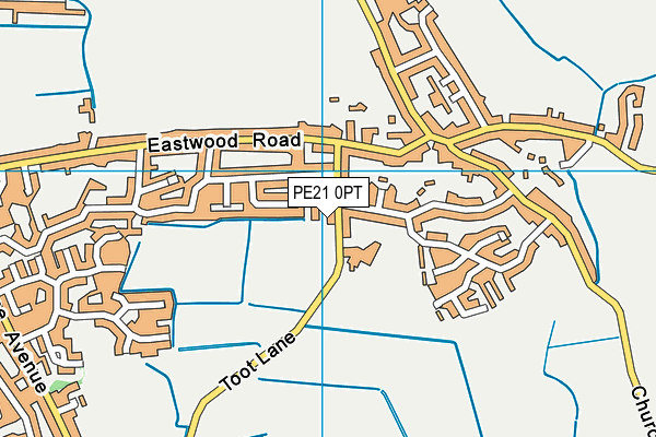 Hawthorn Tree School map (PE21 0PT) - OS VectorMap District (Ordnance Survey)