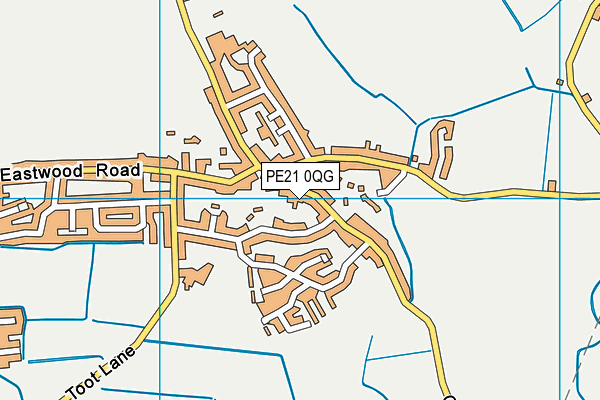 PE21 0QG map - OS VectorMap District (Ordnance Survey)
