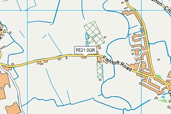 PE21 0QR map - OS VectorMap District (Ordnance Survey)