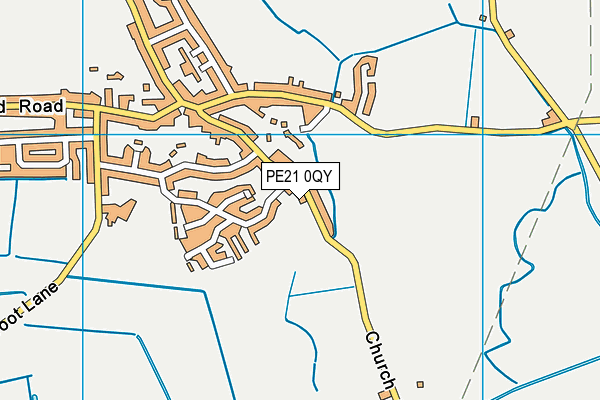 PE21 0QY map - OS VectorMap District (Ordnance Survey)