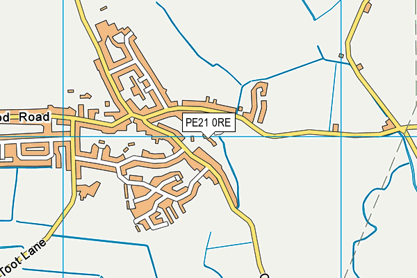 PE21 0RE map - OS VectorMap District (Ordnance Survey)