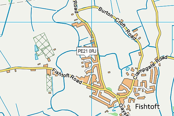 PE21 0RJ map - OS VectorMap District (Ordnance Survey)