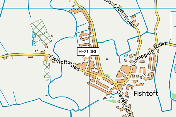 PE21 0RL map - OS VectorMap District (Ordnance Survey)
