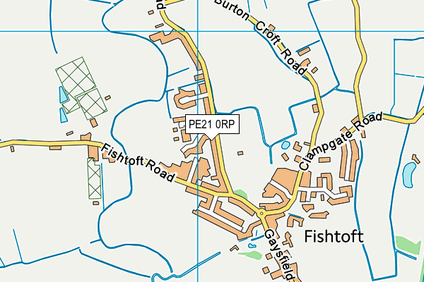 Fishtoft Playing Field map (PE21 0RP) - OS VectorMap District (Ordnance Survey)