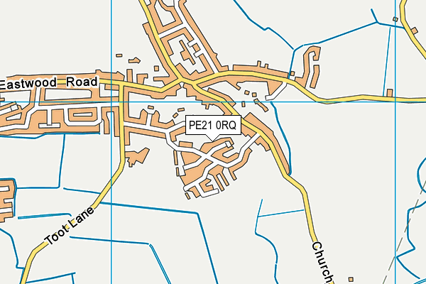 PE21 0RQ map - OS VectorMap District (Ordnance Survey)