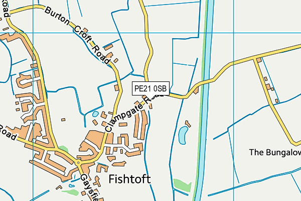 PE21 0SB map - OS VectorMap District (Ordnance Survey)