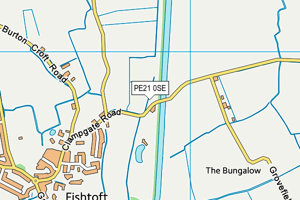 PE21 0SE map - OS VectorMap District (Ordnance Survey)