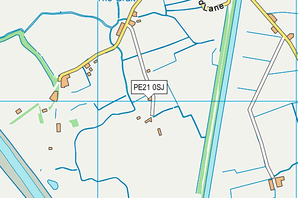 PE21 0SJ map - OS VectorMap District (Ordnance Survey)