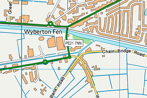 Puregym (Boston) map (PE21 7NN) - OS VectorMap District (Ordnance Survey)