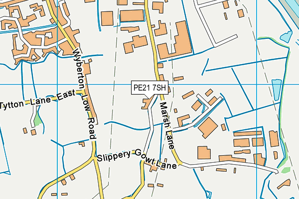 PE21 7SH map - OS VectorMap District (Ordnance Survey)
