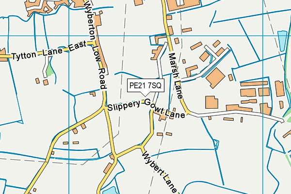 PE21 7SQ map - OS VectorMap District (Ordnance Survey)