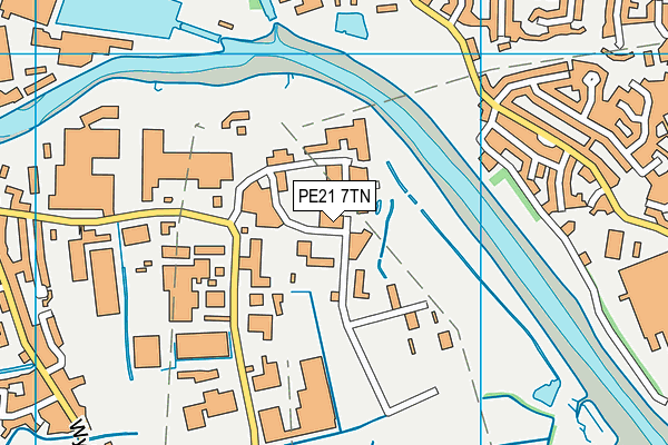 PE21 7TN map - OS VectorMap District (Ordnance Survey)