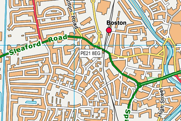 Trugym (Boston) (Closed) map (PE21 8EG) - OS VectorMap District (Ordnance Survey)