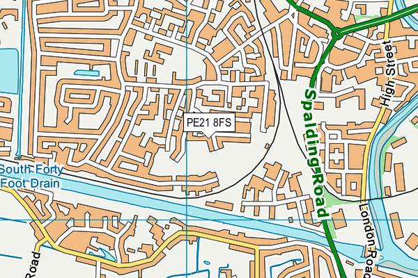 PE21 8FS map - OS VectorMap District (Ordnance Survey)