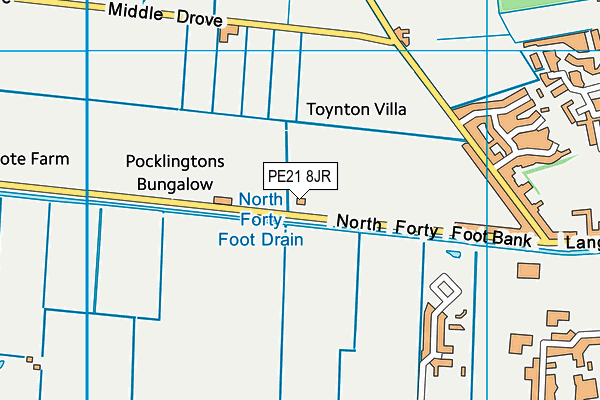 PE21 8JR map - OS VectorMap District (Ordnance Survey)