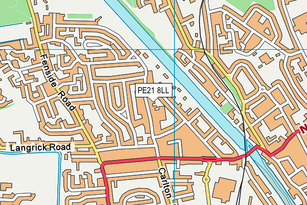 PE21 8LL map - OS VectorMap District (Ordnance Survey)