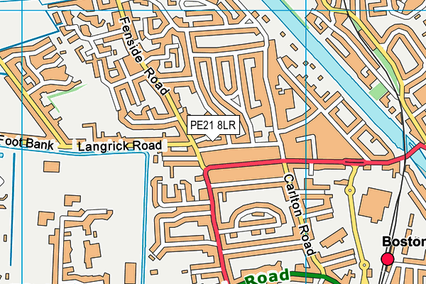PE21 8LR map - OS VectorMap District (Ordnance Survey)