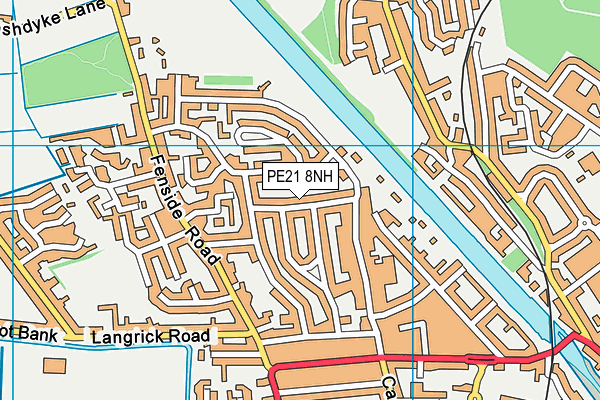 PE21 8NH map - OS VectorMap District (Ordnance Survey)