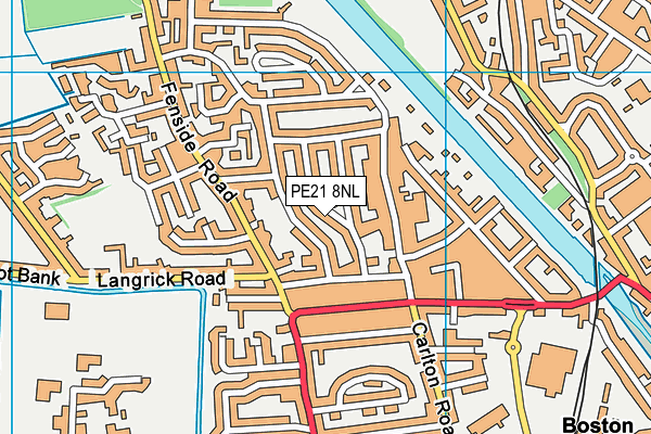 Fenside Community Centre map (PE21 8NL) - OS VectorMap District (Ordnance Survey)