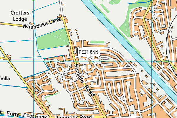 PE21 8NN map - OS VectorMap District (Ordnance Survey)