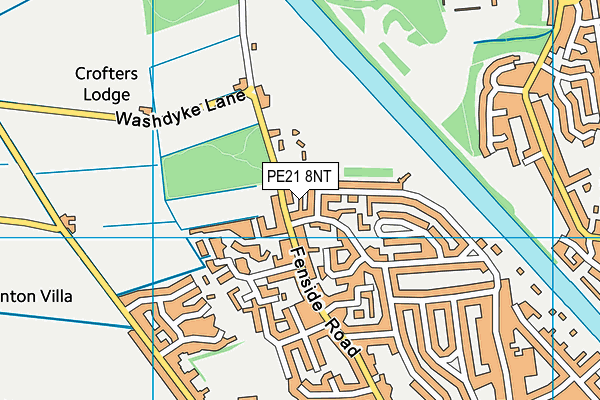 PE21 8NT map - OS VectorMap District (Ordnance Survey)