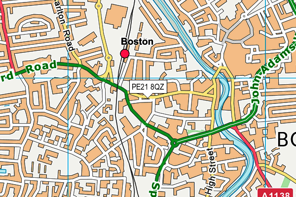 Map of RP BOSTON LIMITED at district scale