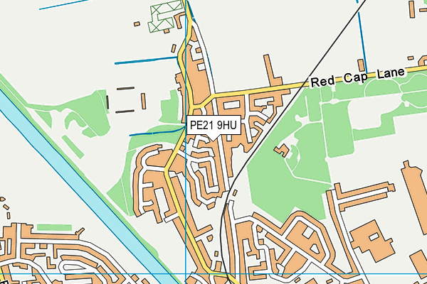 PE21 9HU map - OS VectorMap District (Ordnance Survey)