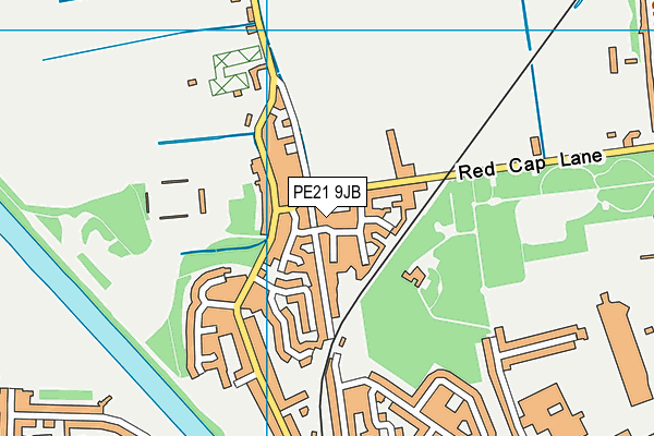 PE21 9JB map - OS VectorMap District (Ordnance Survey)