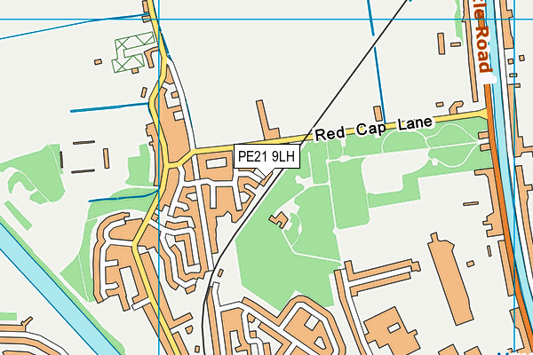 PE21 9LH map - OS VectorMap District (Ordnance Survey)