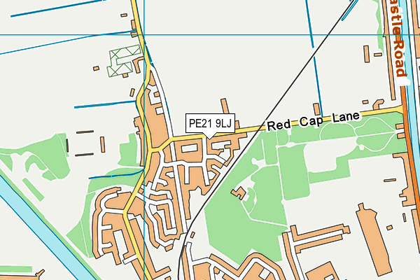 PE21 9LJ map - OS VectorMap District (Ordnance Survey)