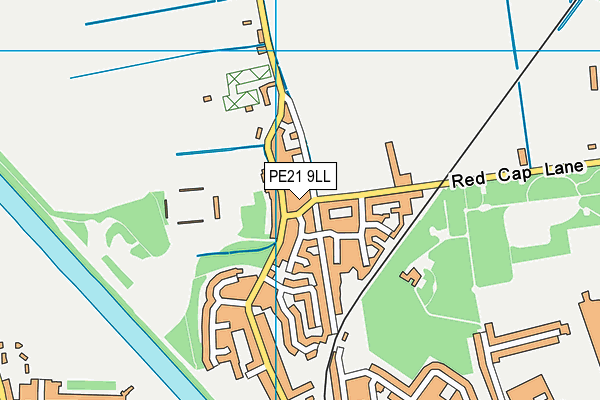 PE21 9LL map - OS VectorMap District (Ordnance Survey)