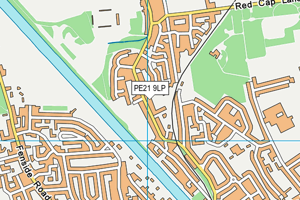 PE21 9LP map - OS VectorMap District (Ordnance Survey)