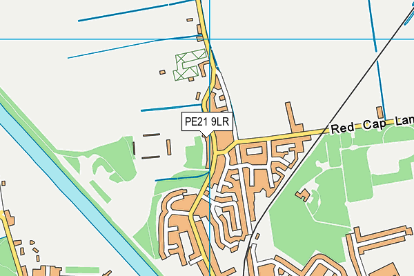 PE21 9LR map - OS VectorMap District (Ordnance Survey)