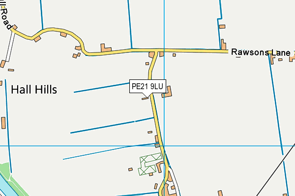 PE21 9LU map - OS VectorMap District (Ordnance Survey)