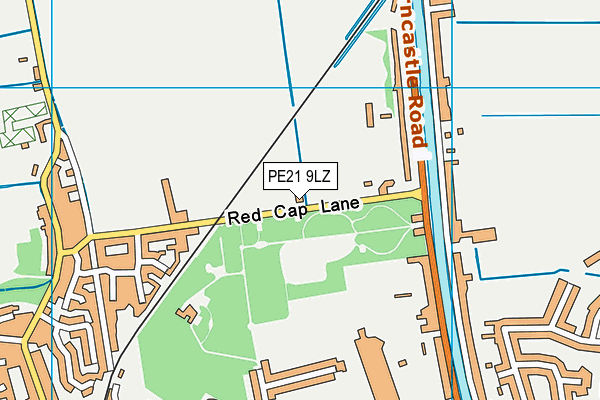 PE21 9LZ map - OS VectorMap District (Ordnance Survey)