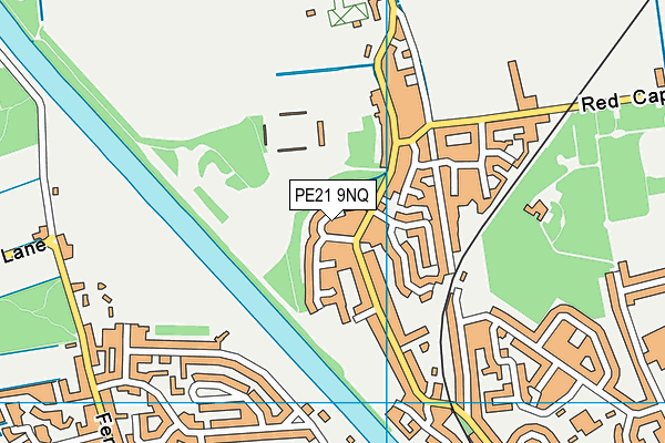 PE21 9NQ map - OS VectorMap District (Ordnance Survey)
