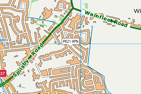 Haven High Academy (The Tollfield Campus) map (PE21 9PN) - OS VectorMap District (Ordnance Survey)