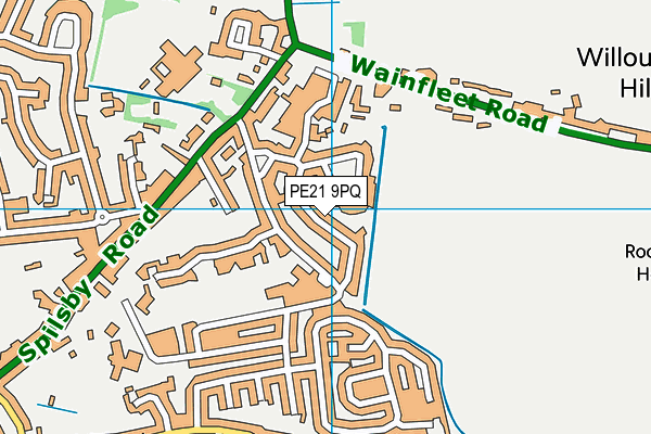 PE21 9PQ map - OS VectorMap District (Ordnance Survey)