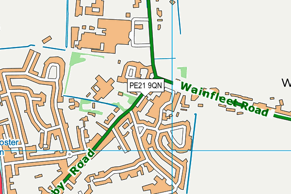 PE21 9QN map - OS VectorMap District (Ordnance Survey)