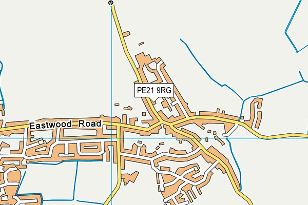 PE21 9RG map - OS VectorMap District (Ordnance Survey)